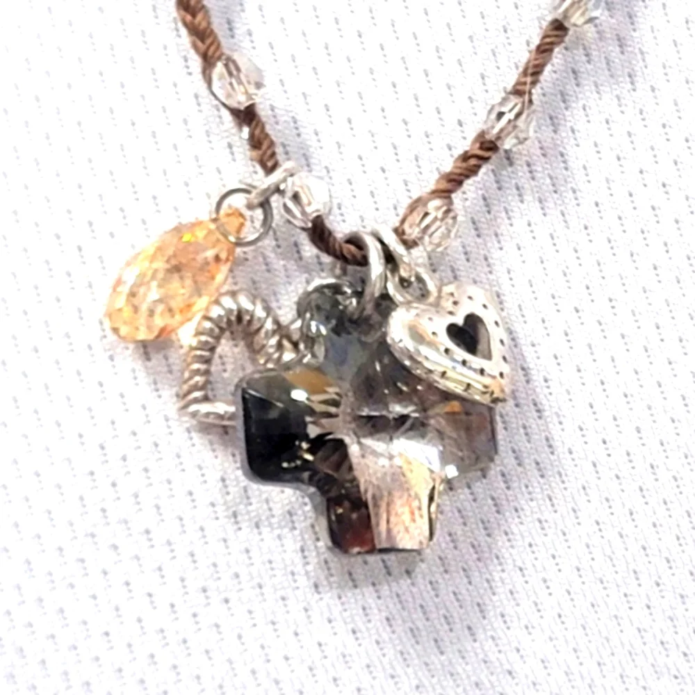 BRIGHTON RETIRED KRAMA CROSS NECKLACE NWOT - Picture 1 of 6